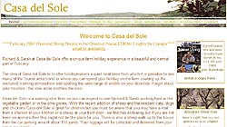 Casa del Sole homepage