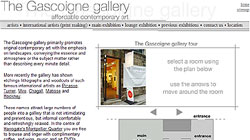 The Gascoigne gallery homepage